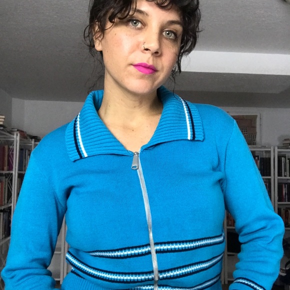 Vintage Zip-Up Sweater Top - Picture 2 of 8